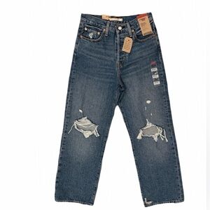 Levi's Super High Rise Ribcage Straight Ankle - 28 x 27 - NEW!!